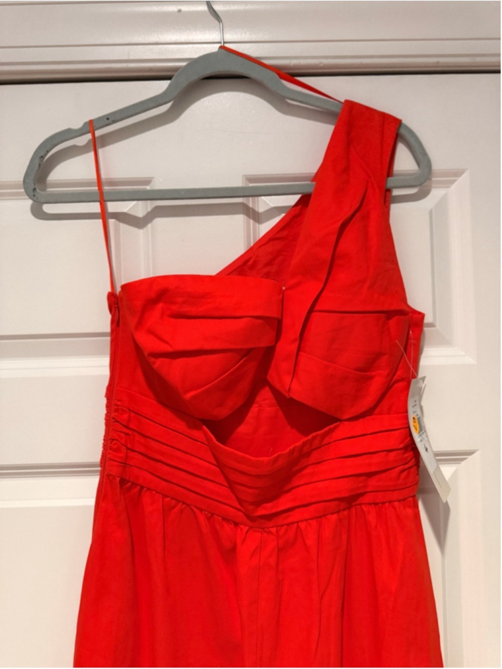 Women's AMUR One-Shoulder Cutout Jumpsuit Size 4 Orange - Picture 4 of 8